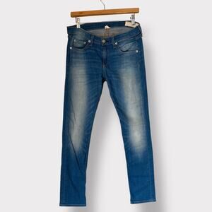 Rag and Bone Jean light wash low rise skinny
